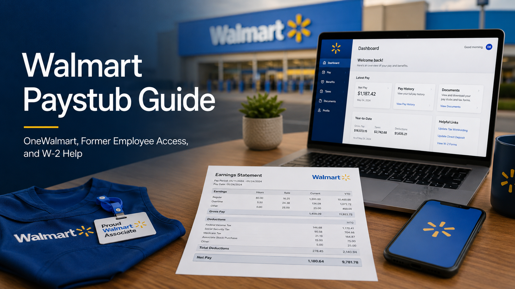 How to Get Walmart Paystubs Online: OneWalmart, Former Employee Access, and W-2 Help